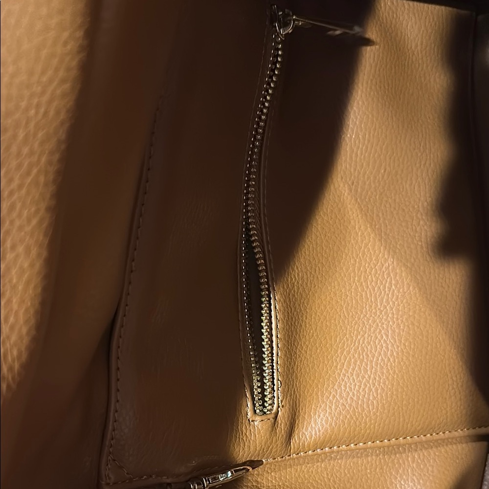 Fawn Design Tan Faux Leather Diaper Bag - Picture 3 of 8